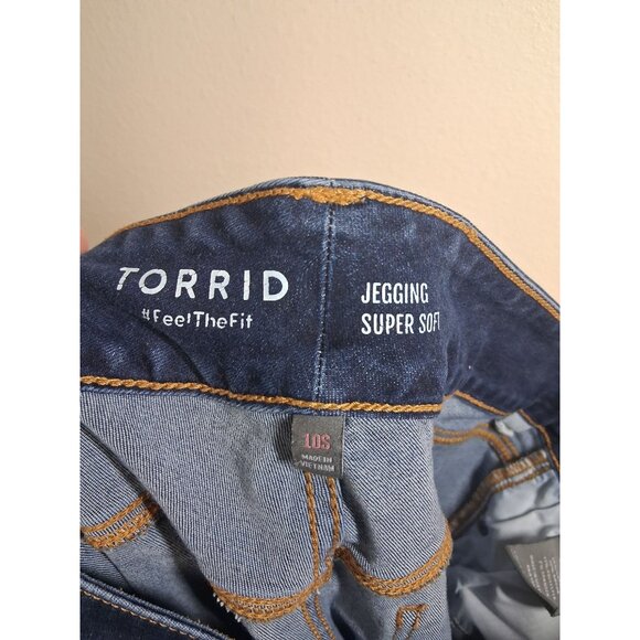 Torrid Jegging Super Soft Denim Blue Jean Skinny Ankle Size 10S - Picture 5 of 6